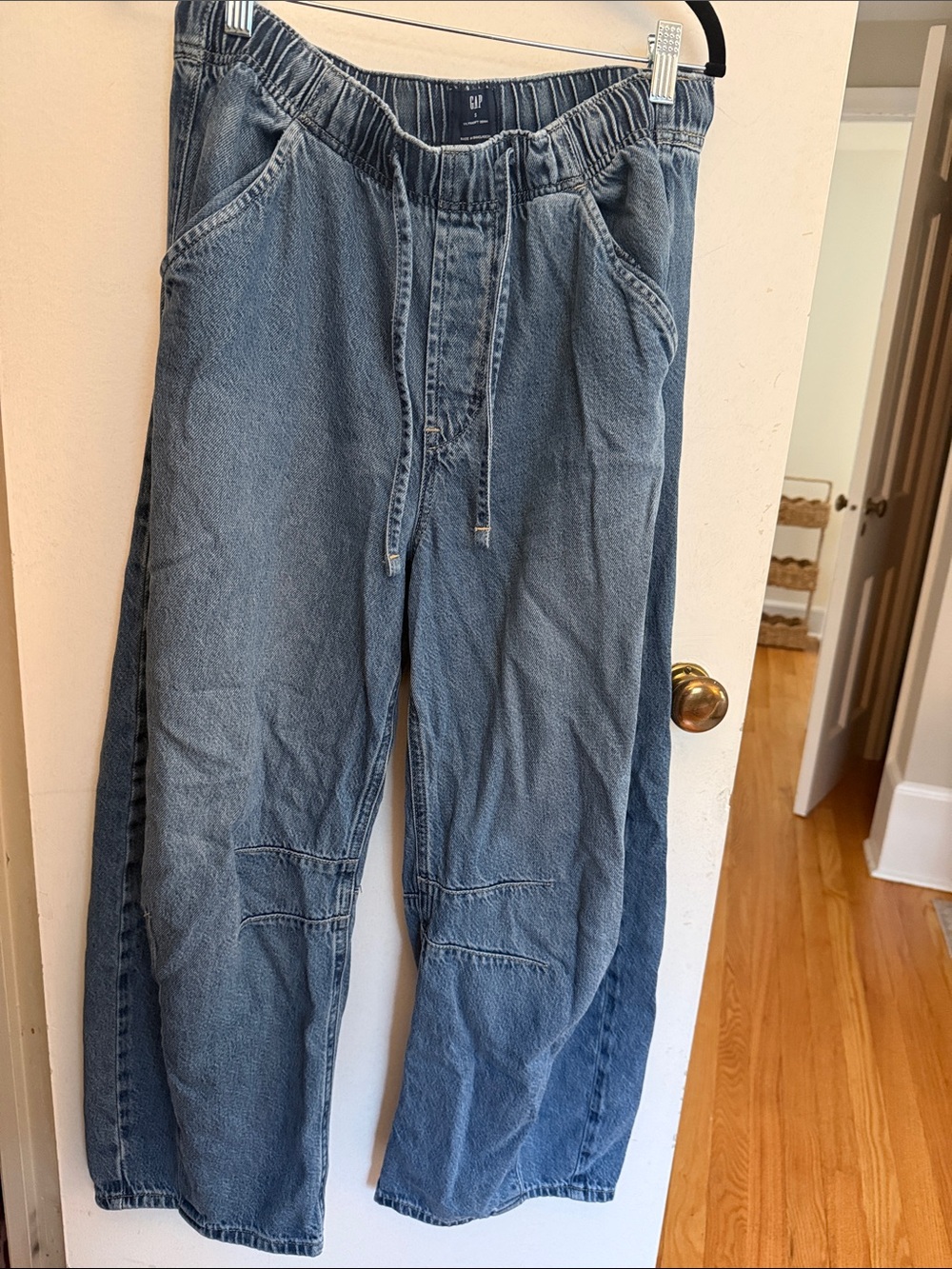 GAP Women's Small Blue Relaxed Drawstring Jeans